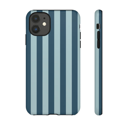 Blue Stripe Pattern Phone Case - Blue Phone Case - iPhone 11 / Glossy