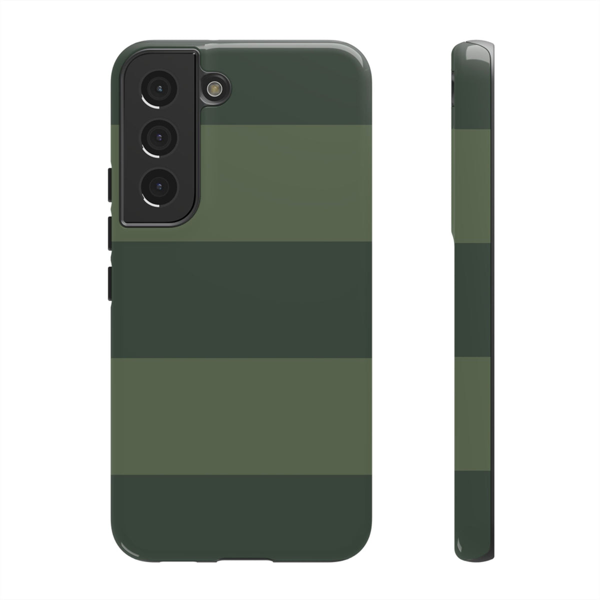 Green Horizontal Stripe Pattern Phone Case - Green Phone Case - Samsung Galaxy S22 / Glossy