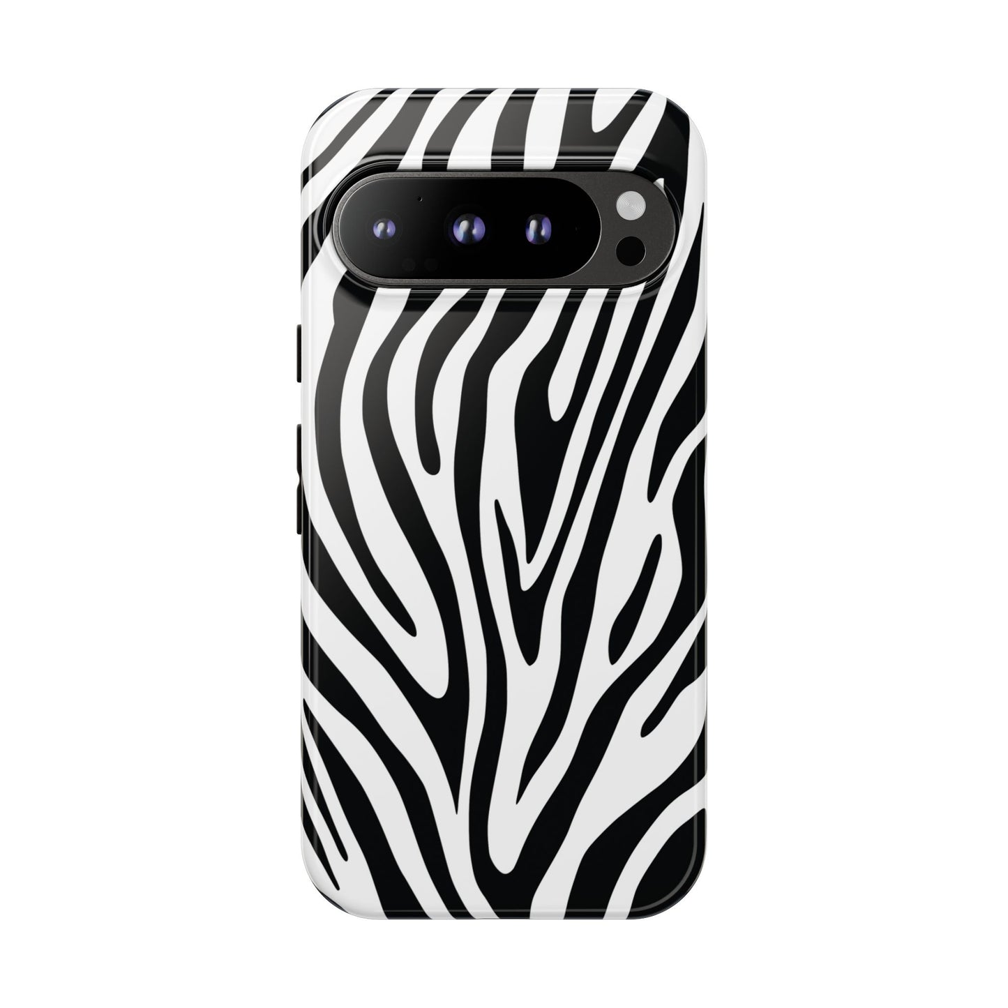 Classic Monochrome Tiger Print Phone Case