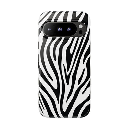 Classic Monochrome Tiger Print Phone Case