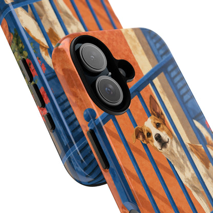 Jack Russell Terrier Balcony Busybody Phone Case - Multicolor Phone Case