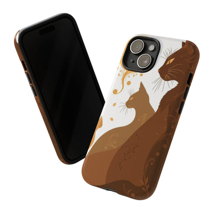 Abstract Cat Pattern Design Phone Case - Multicolor Phone Case