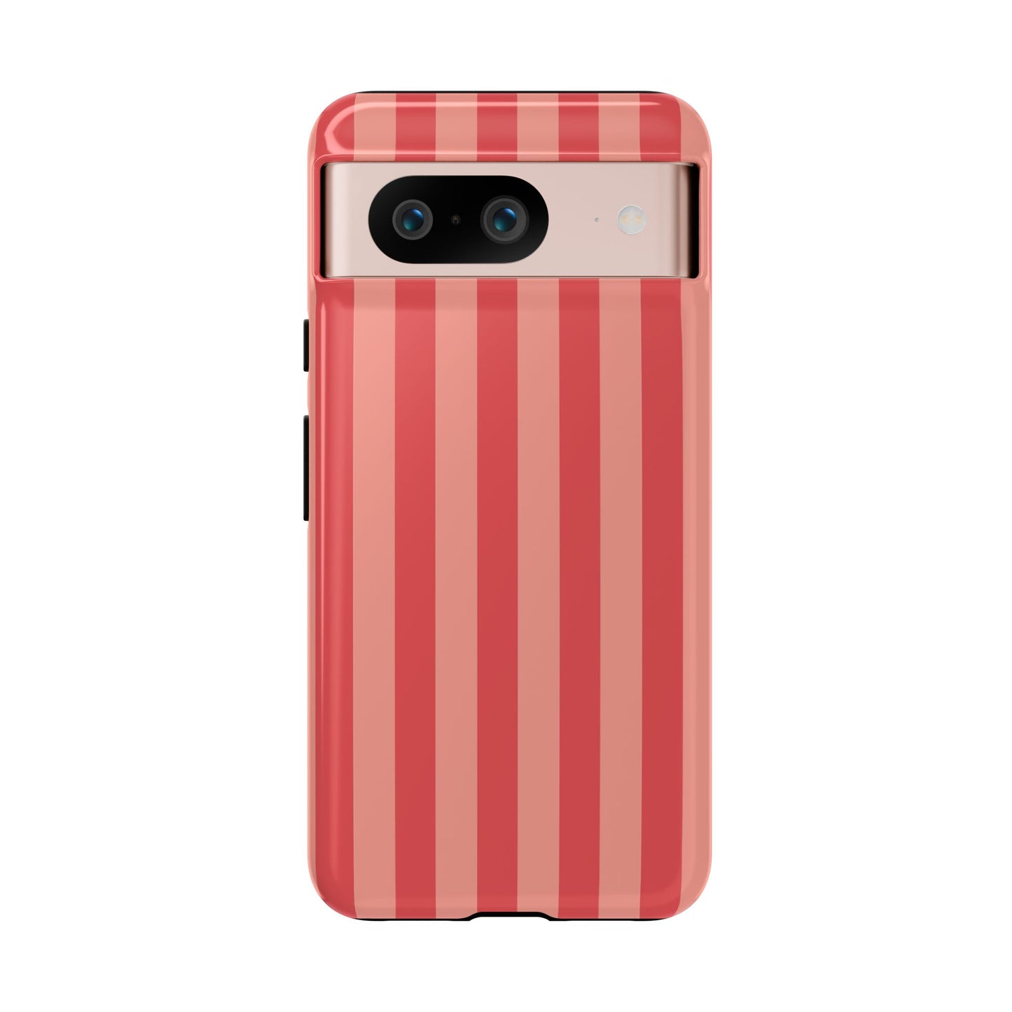 Google Pixel 8 / Glossy Phone Case - ’Light Pink Stripe Pattern’ Phone Case