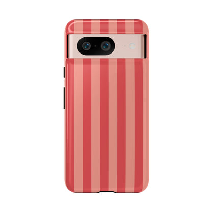 Google Pixel 8 / Glossy Phone Case - ’Light Pink Stripe Pattern’ Phone Case