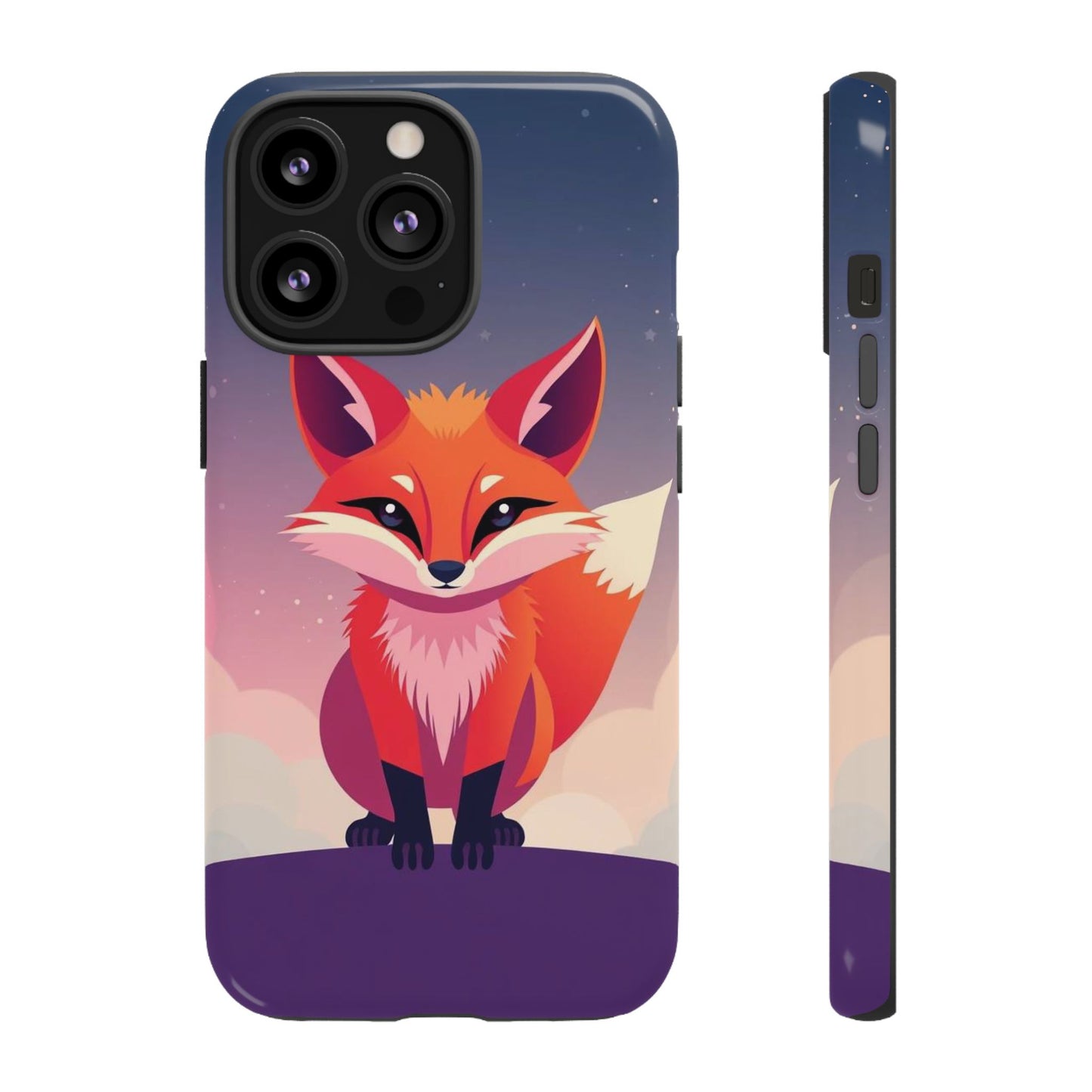 iPhone 13 Pro / Glossy Phone Case - Pop Art Fox Design Phone Case