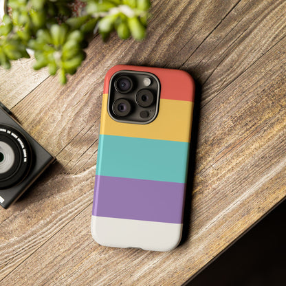 Pastel Rainbow Stripe Pattern Phone Case - Phone Case