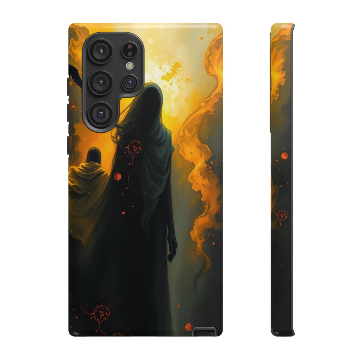 Samsung Galaxy S22 Ultra / Glossy Phone Case - Acrylic Gothic Myterious Figures Phone Case