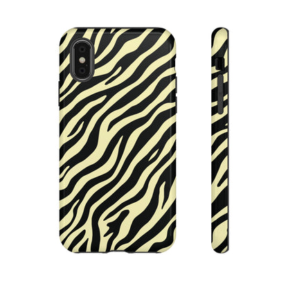 Stylish Neutral Zebra Print Phone Case