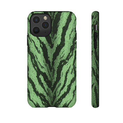 Sage Tiger Print Phone Case