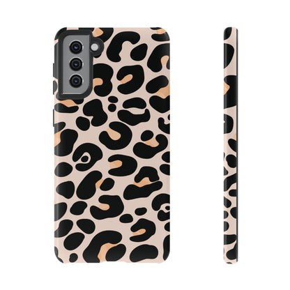 Elegant Peach Leopard Print Phone Case