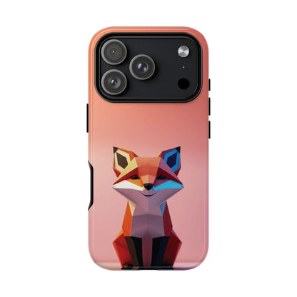 iPhone 17 Pro / Glossy Phone Case - Origami Fox Design Phone Case