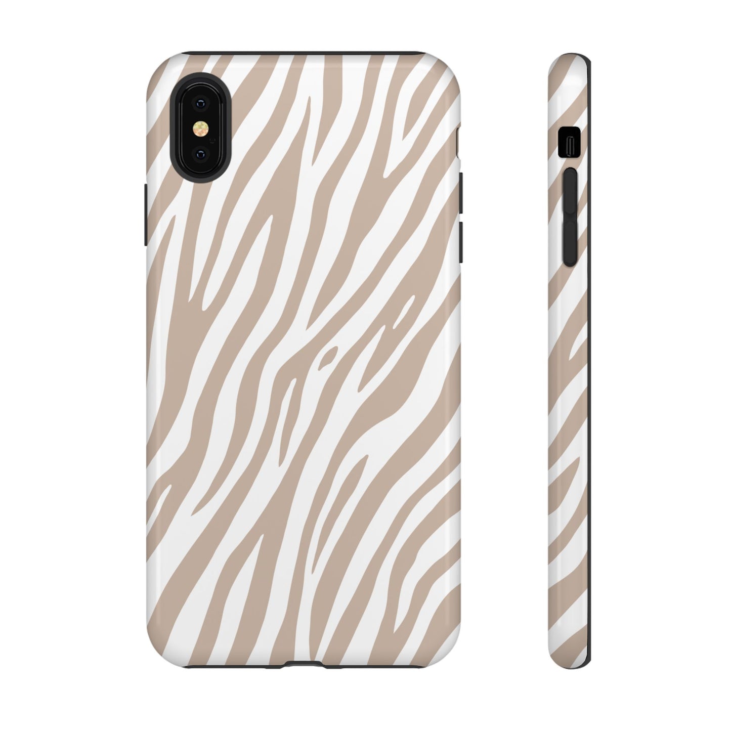 Oatmeal Tiger Print Phone Case