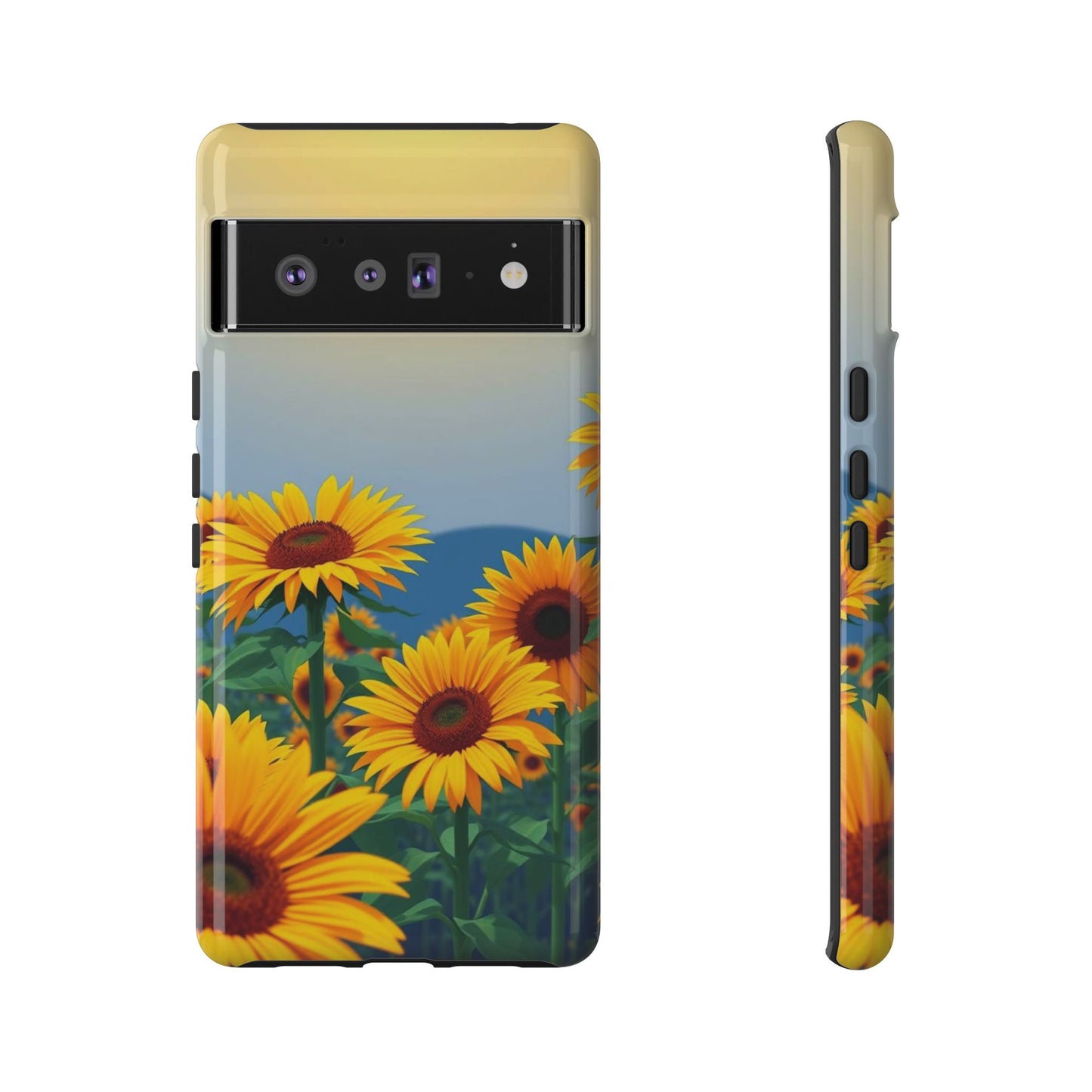 Google Pixel 6 Pro / Glossy Phone Case - Sunflowers Design Phone Case