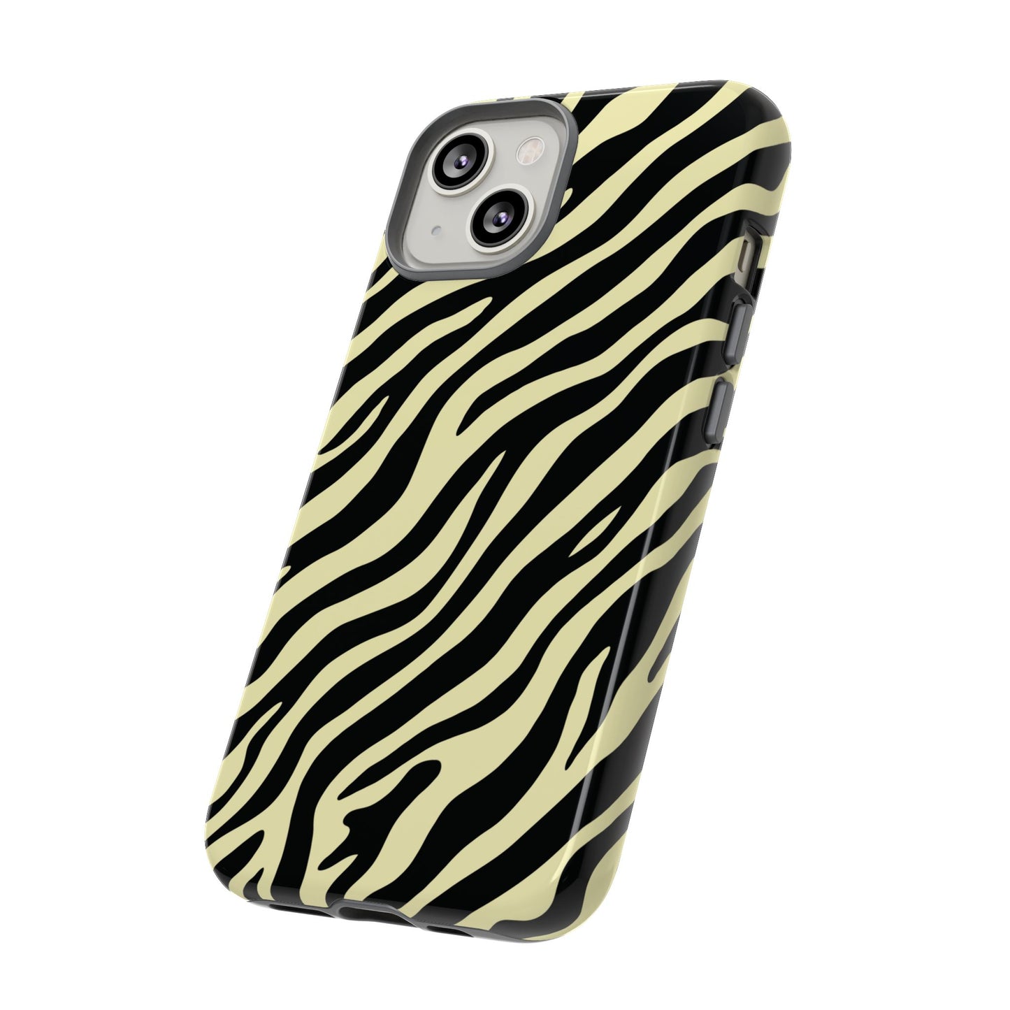 Stylish Neutral Zebra Print Phone Case