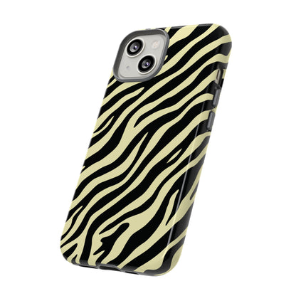 Stylish Neutral Zebra Print Phone Case