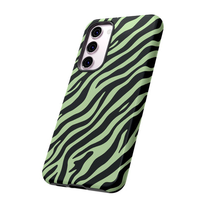 Stylish Mint Zebra Print Phone Case