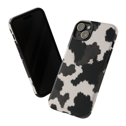 Modern Monochrome Cow Print Phone Case