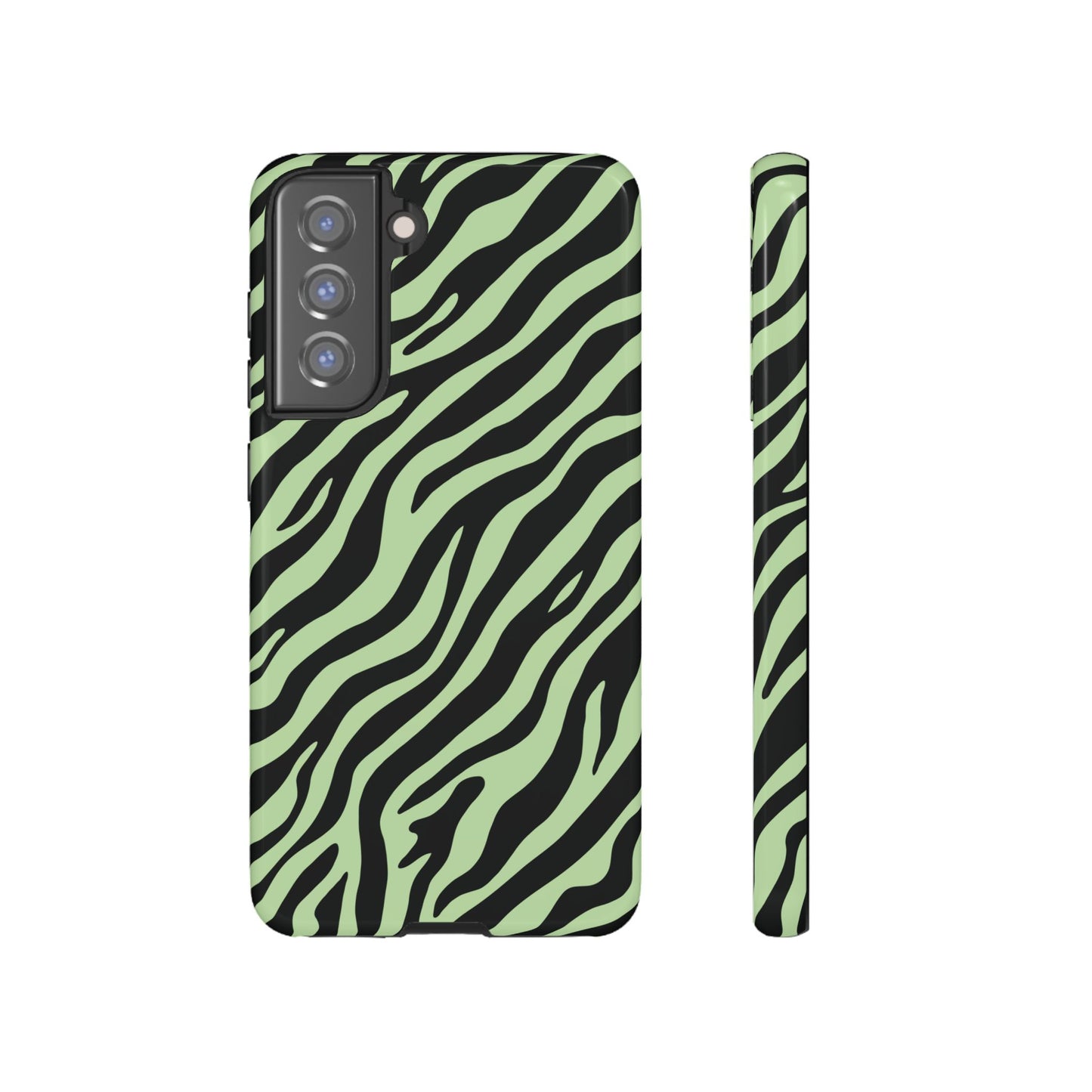 Stylish Mint Zebra Print Phone Case