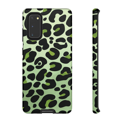 Chic Sage Leopard Print Phone Case