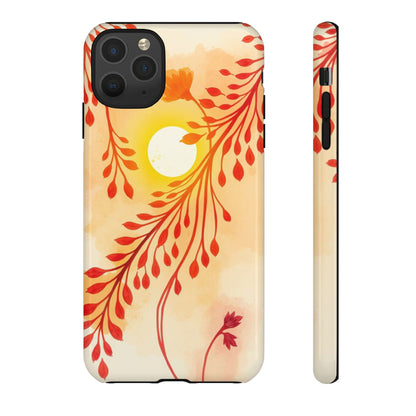 iPhone 11 Pro Max / Glossy Phone Case - Boho Chic Watercolour Sunset Design Phone Case