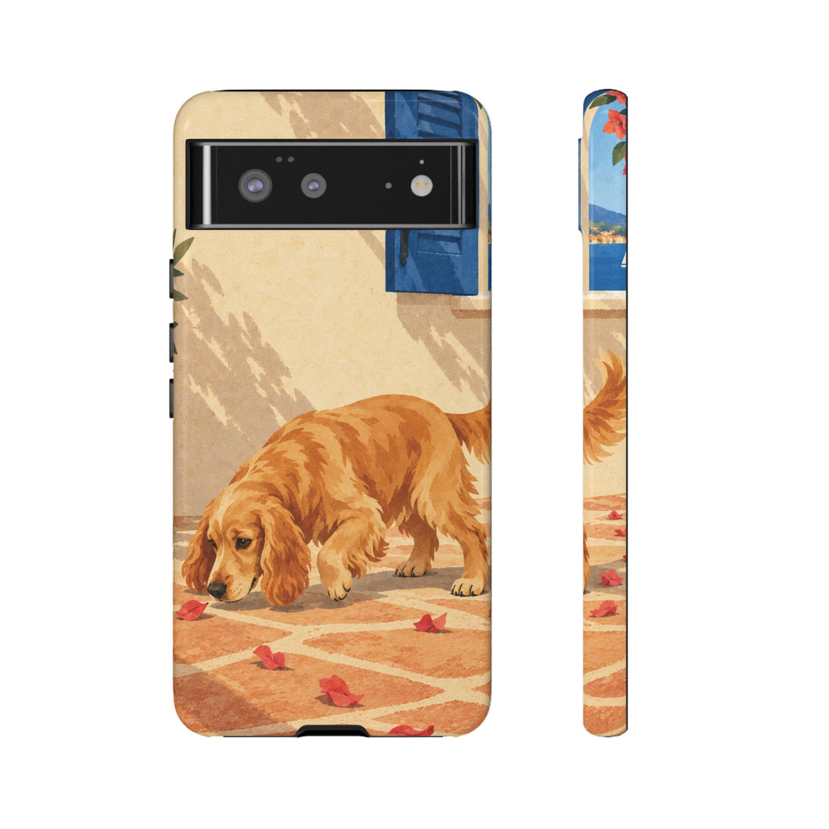 Cocker Spaniel Scent Trail Phone Case - Multicolor Phone Case - Google Pixel 6 / Glossy