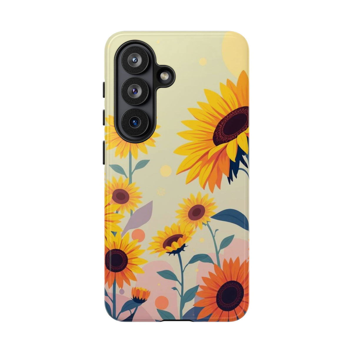 Modern Flat Sunflower Design Phone Case - Multicolor Phone Case - Samsung Galaxy S26 / Glossy