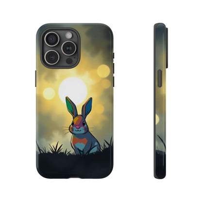 iPhone 15 Pro Max / Glossy Phone Case - Gothic Rabbit Moody Design Phone Case