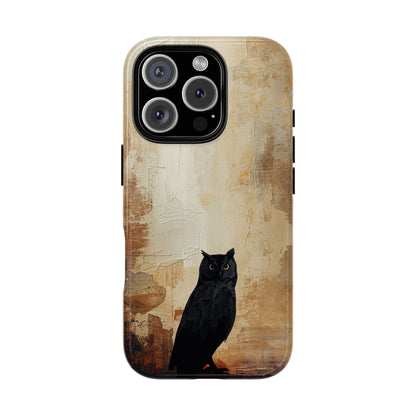 iPhone 16 Pro / Glossy Phone Case - Beautiful Abstract Owl Design Phone Case