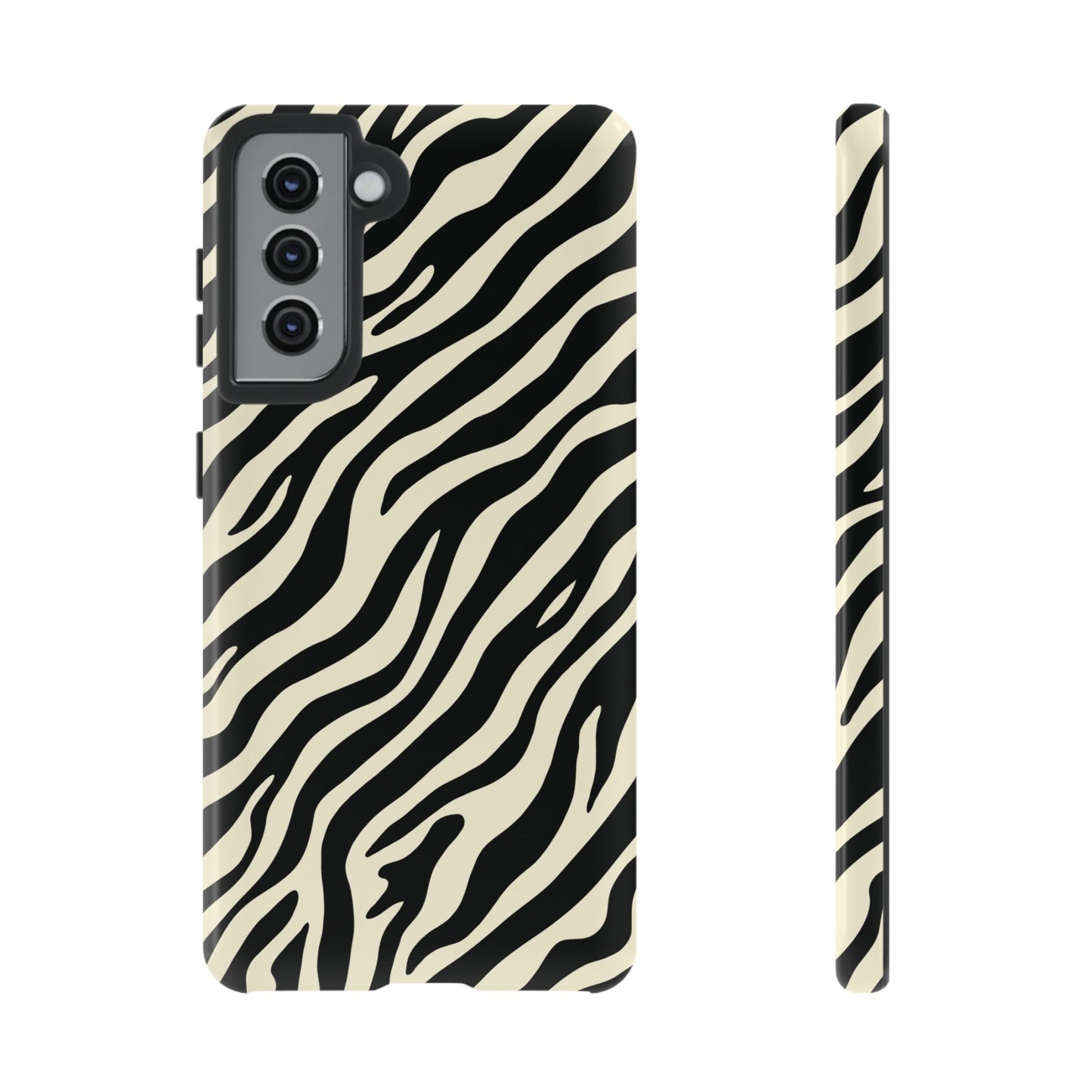 Chic Ivory Zebra Print Phone Case