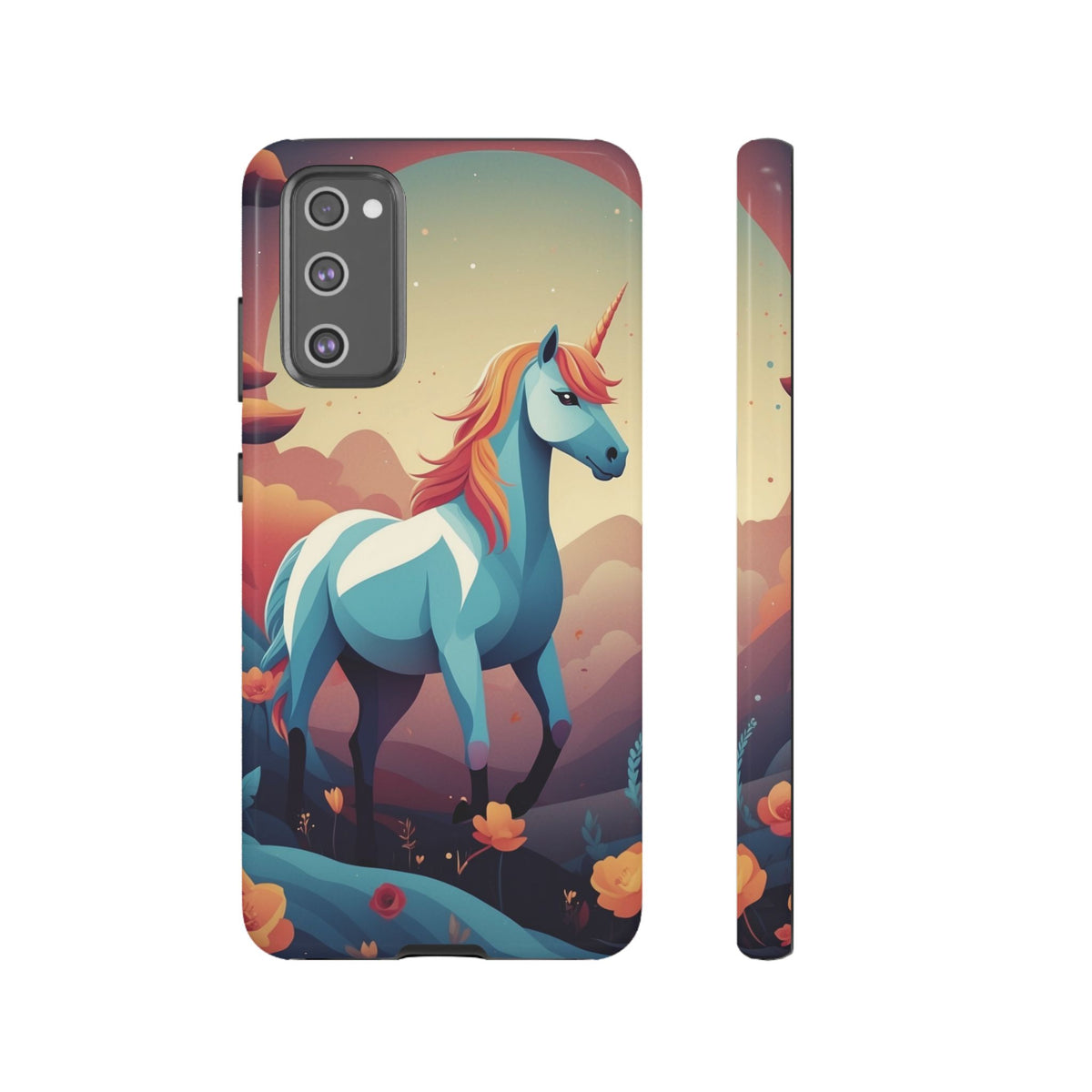 Stylised Unicorn Design Phone Case - Multicolor Phone Case - Samsung Galaxy S20 FE / Glossy