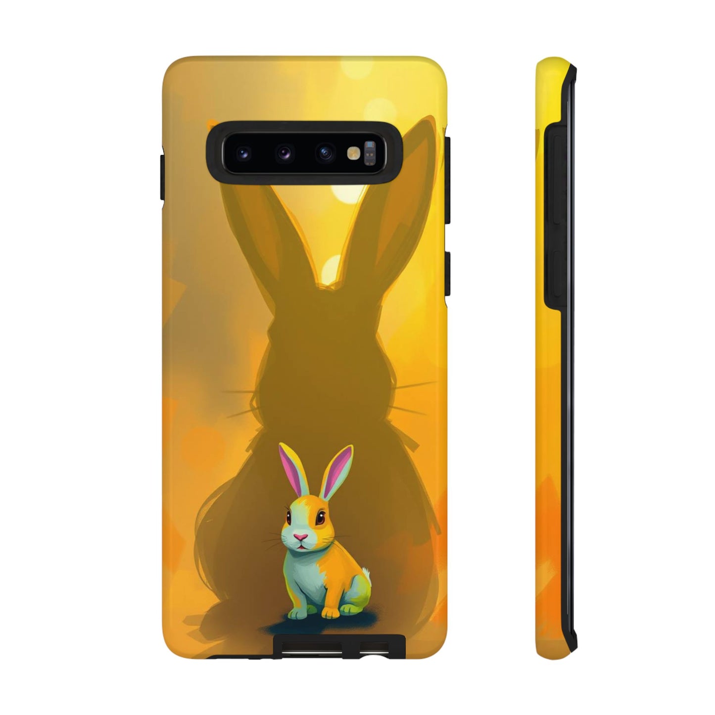 Samsung Galaxy S10 / Glossy Phone Case - Shadow Rabbit Design Phone Case
