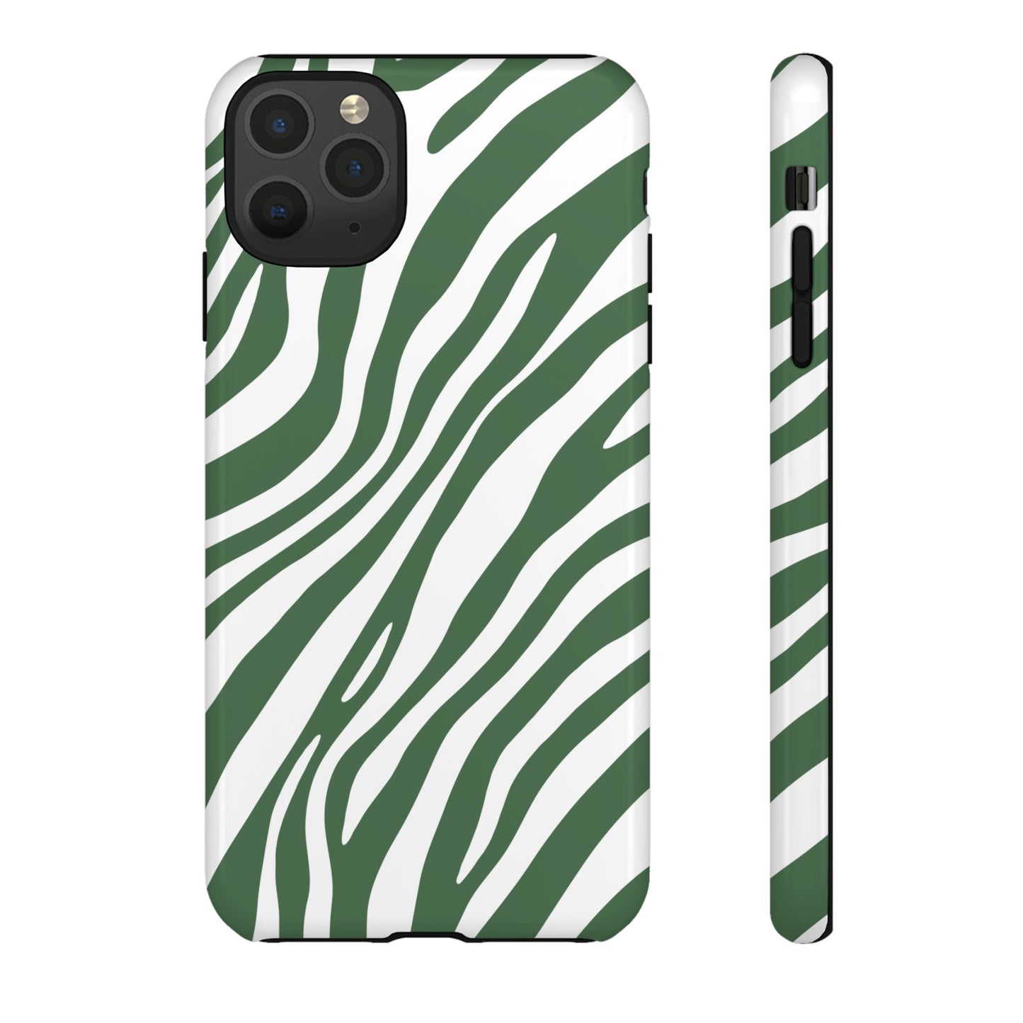 Modern Sage Zebra Print Phone Case