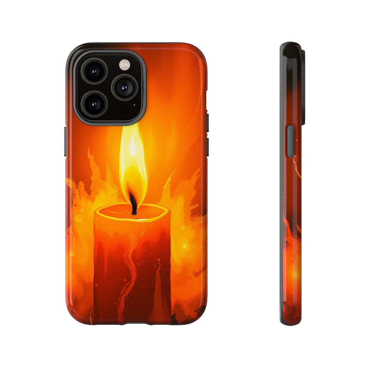 Red Candle Phone Case - Multicolor Phone Case - iPhone 14 Pro Max / Glossy