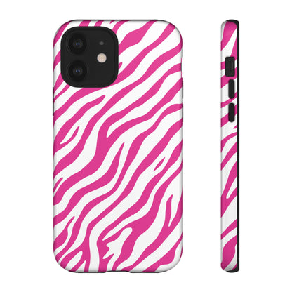 Stylish Hot Pink Zebra Print Phone Case