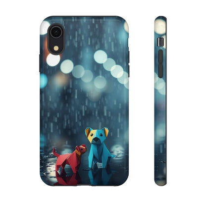 iPhone XR / Glossy Phone Case - Origami ’Wee Pals’ Design Phone Case