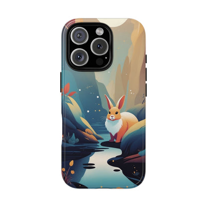 Stylised Rabbit Design Phone Case - Multicolor Phone Case - iPhone 16 Pro / Glossy