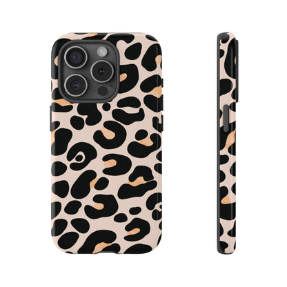 Elegant Peach Leopard Print Phone Case