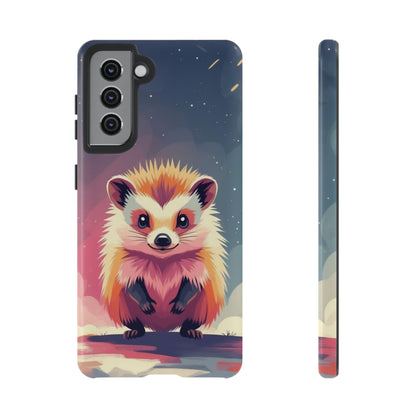 Samsung Galaxy S21 / Glossy Phone Case - Stylised Hedgehog Design Phone Case