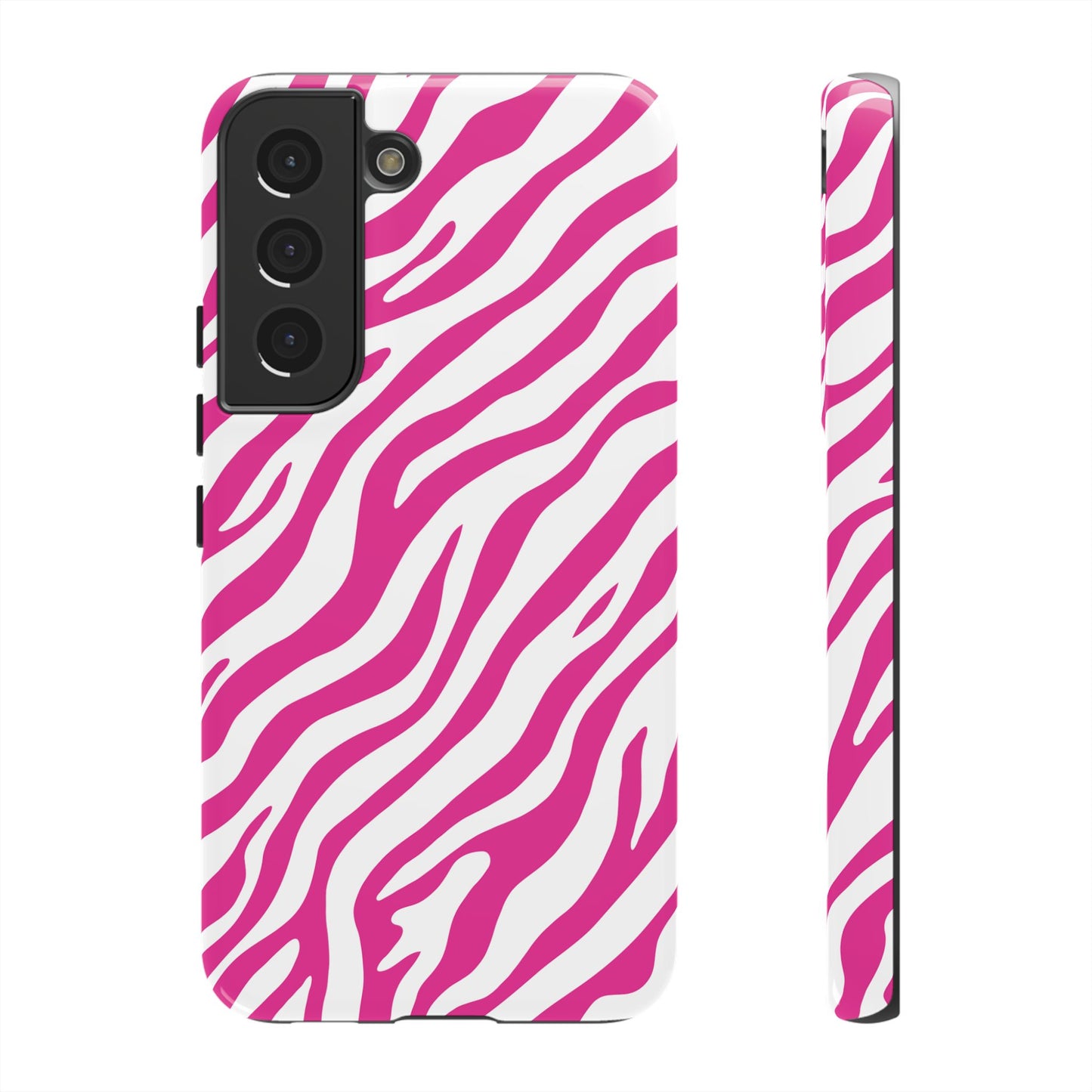 Stylish Hot Pink Zebra Print Phone Case