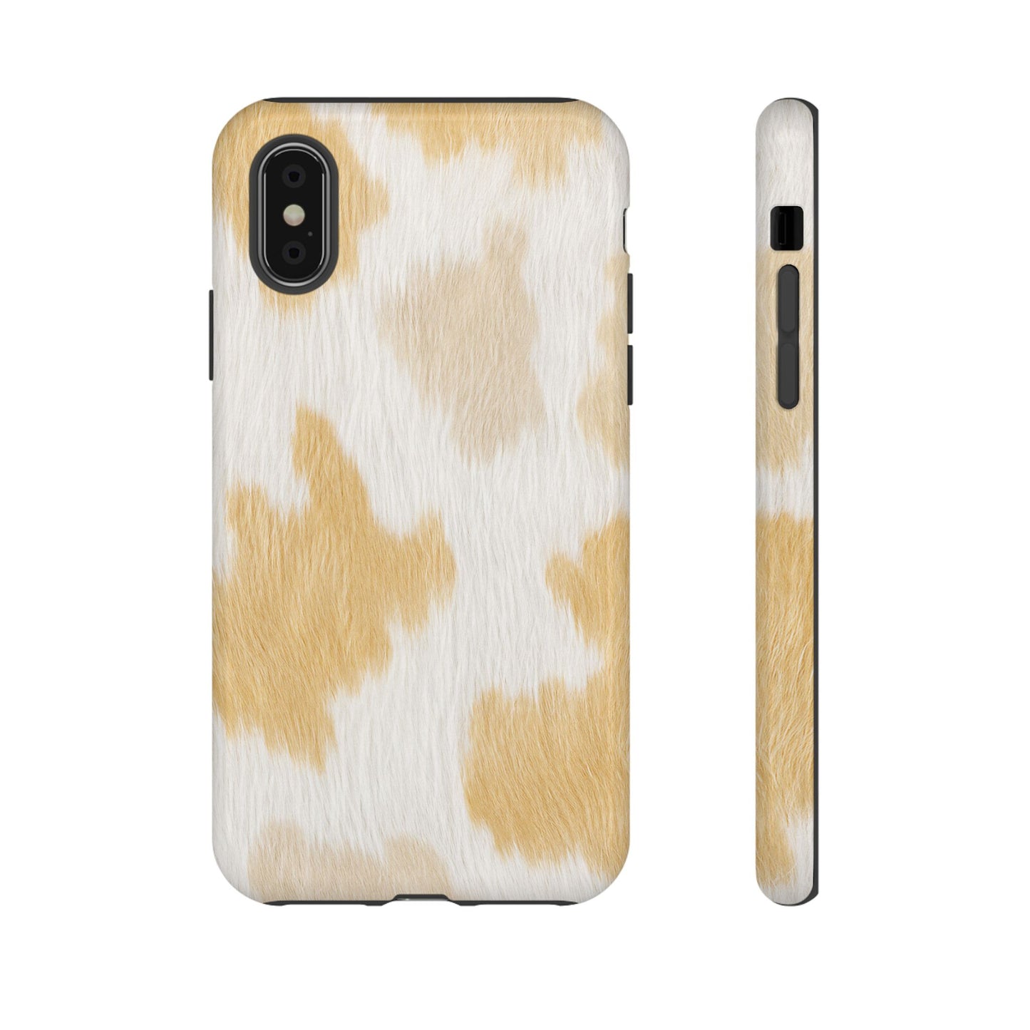 Golden Honey Cow Print Phone Case
