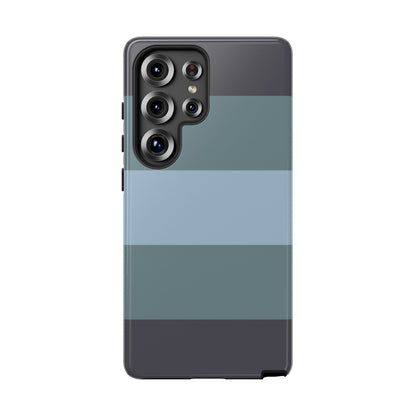 Shades of Blue Horizontal Stripe Pattern Phone Case - Blue Phone Case - Samsung Galaxy S25 Ultra / Glossy