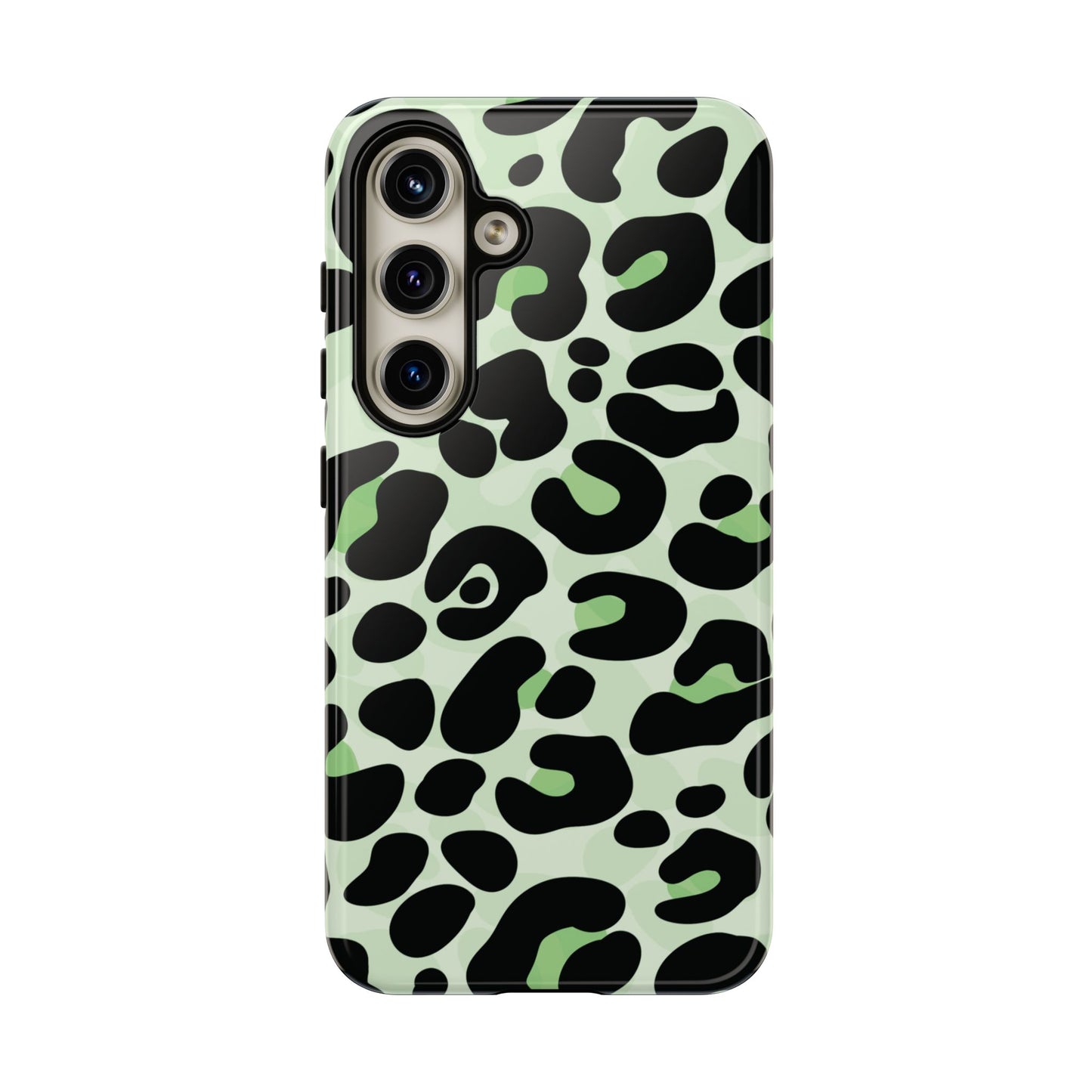 Chic Sage Leopard Print Phone Case