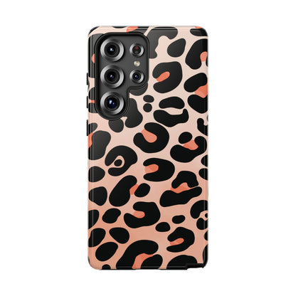 Elegant Peach Leopard Print Phone Case