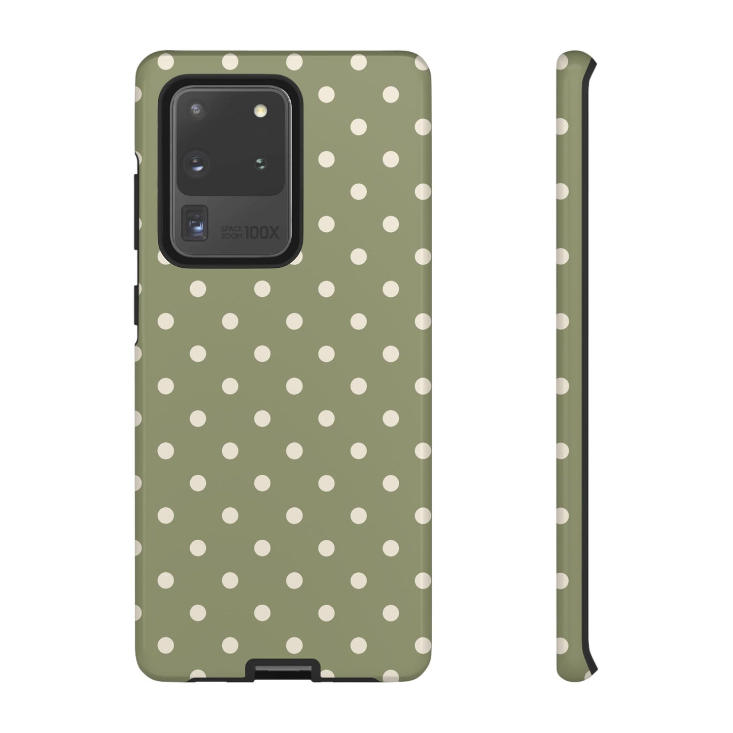 Green & White Dot Pattern Phone Case
