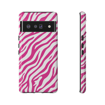 Stylish Hot Pink Zebra Print Phone Case