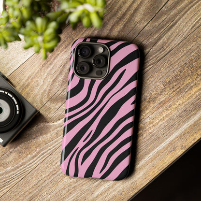 Modern Blush Zebra Print Phone Case