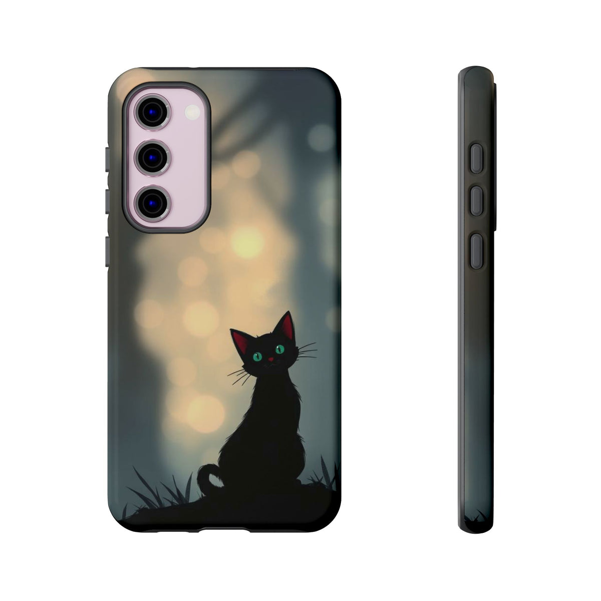 Gothic Cat Design Phone Case - Multicolor Phone Case - Samsung Galaxy S23 Plus / Glossy