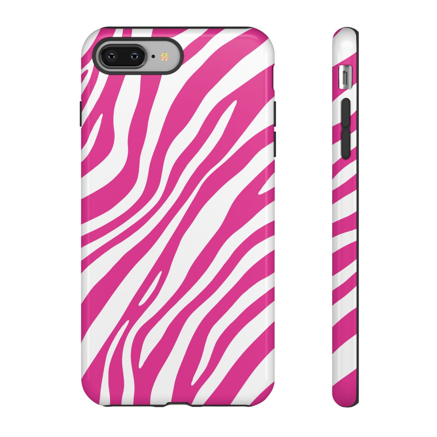 Modern Hot Pink Zebra Print Phone Case