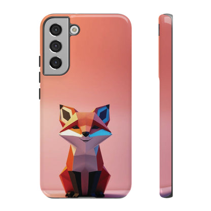 Samsung Galaxy S22 Plus / Glossy Phone Case - Origami Fox Design Phone Case