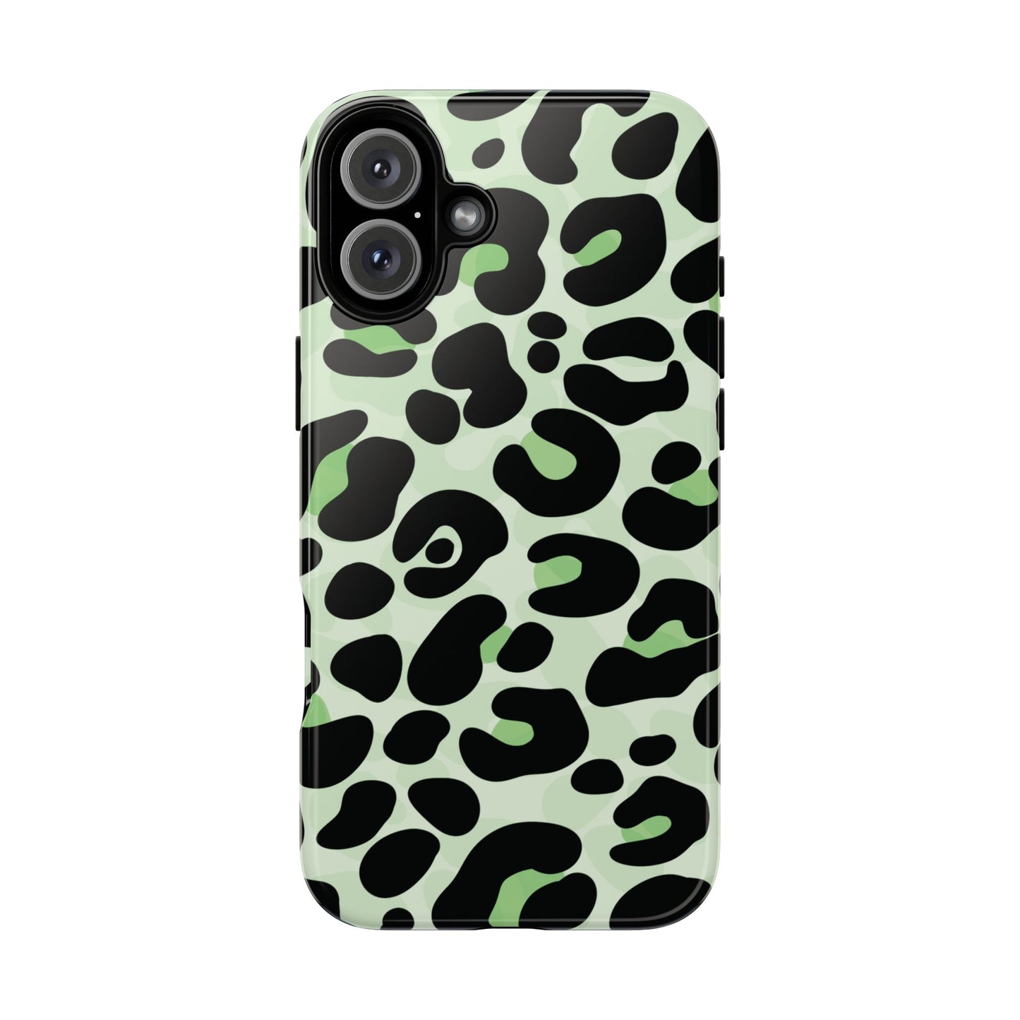 Chic Sage Leopard Print Phone Case